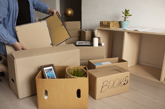 cardboard box storage