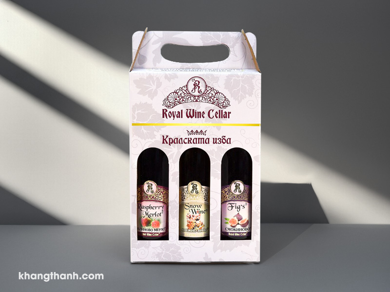 hộp giấy đựng rượu vang