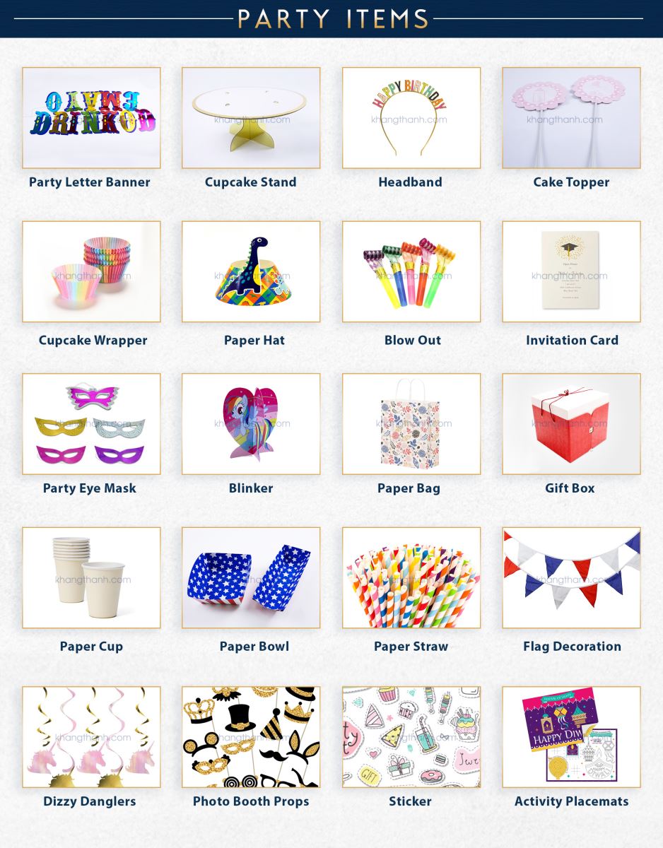 party items Khang Thanh