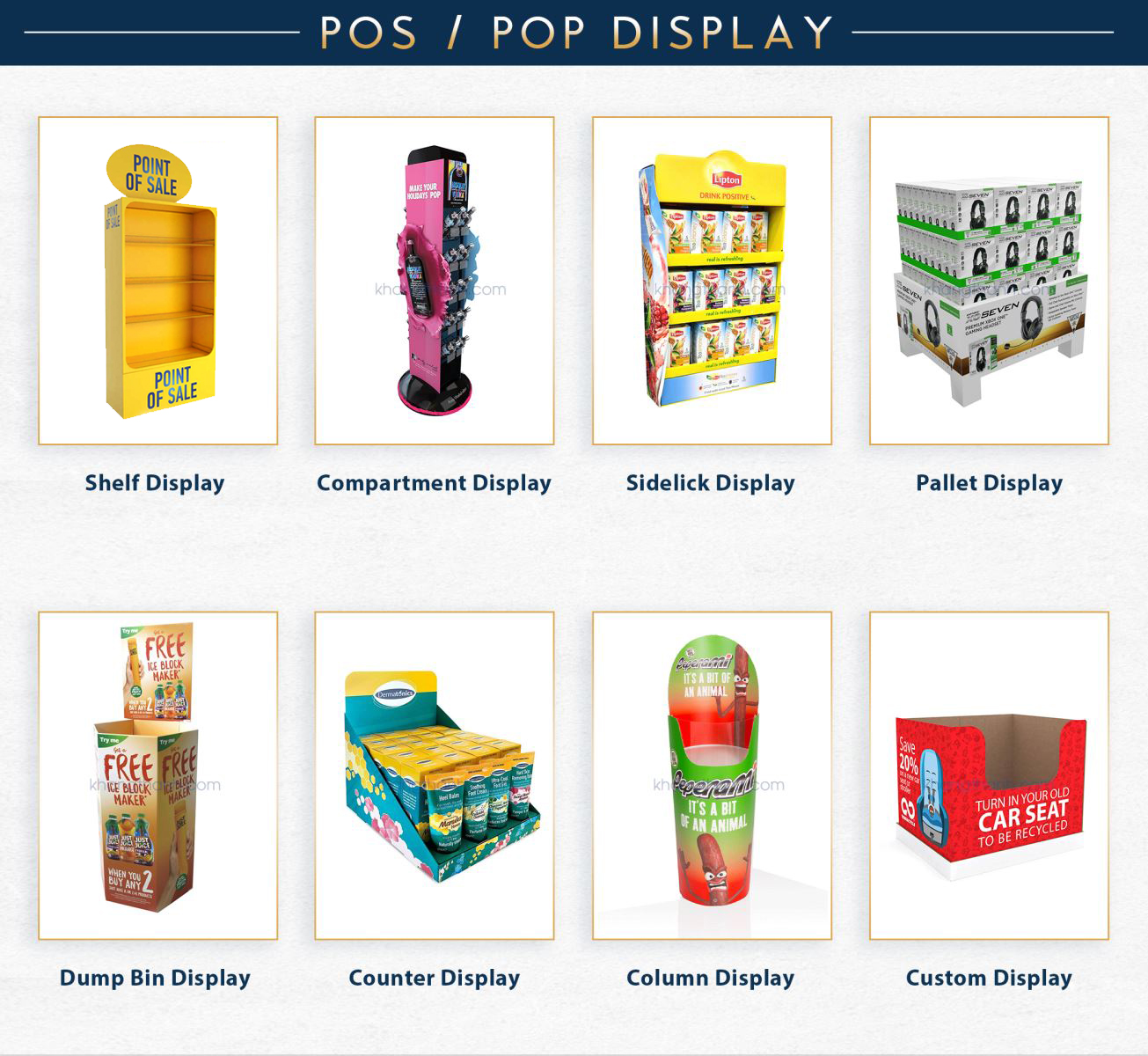 POSM Point Of Sale Materials POS Display PDQ display