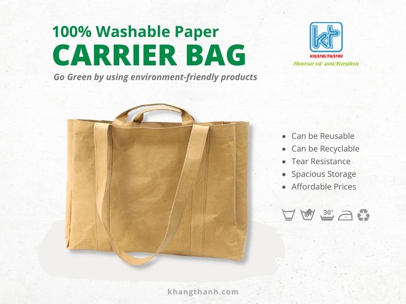 washable paper bags Khang Thanh packaging