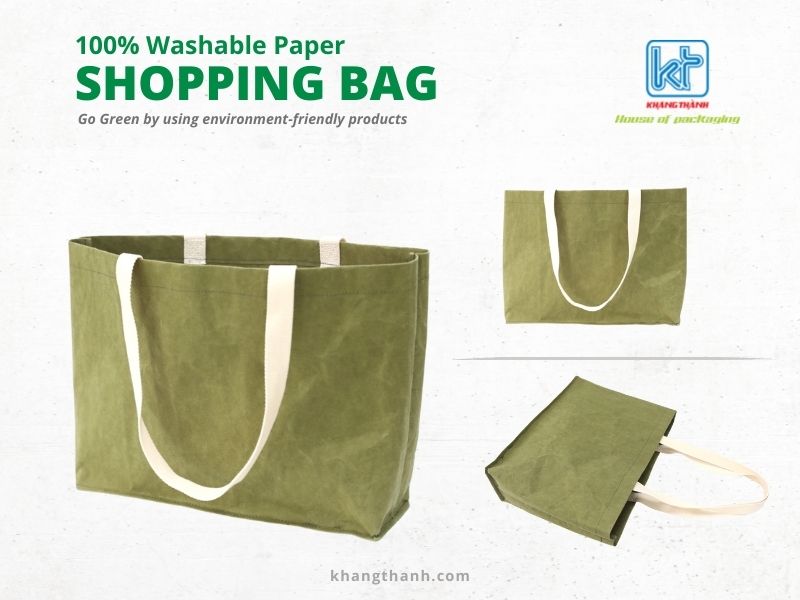 washable paper gorcery shopping bag Khang Thanh