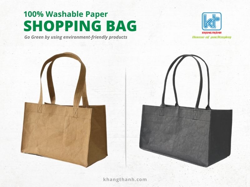 washable paper gorcery shopping bag Khang Thanh