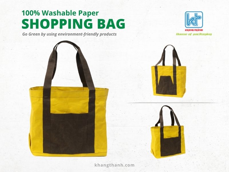 washable paper gorcery shopping bag Khang Thanh