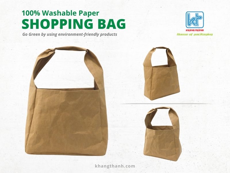 washable paper gorcery shopping bag Khang Thanh