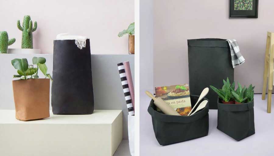 washable paper storage basket